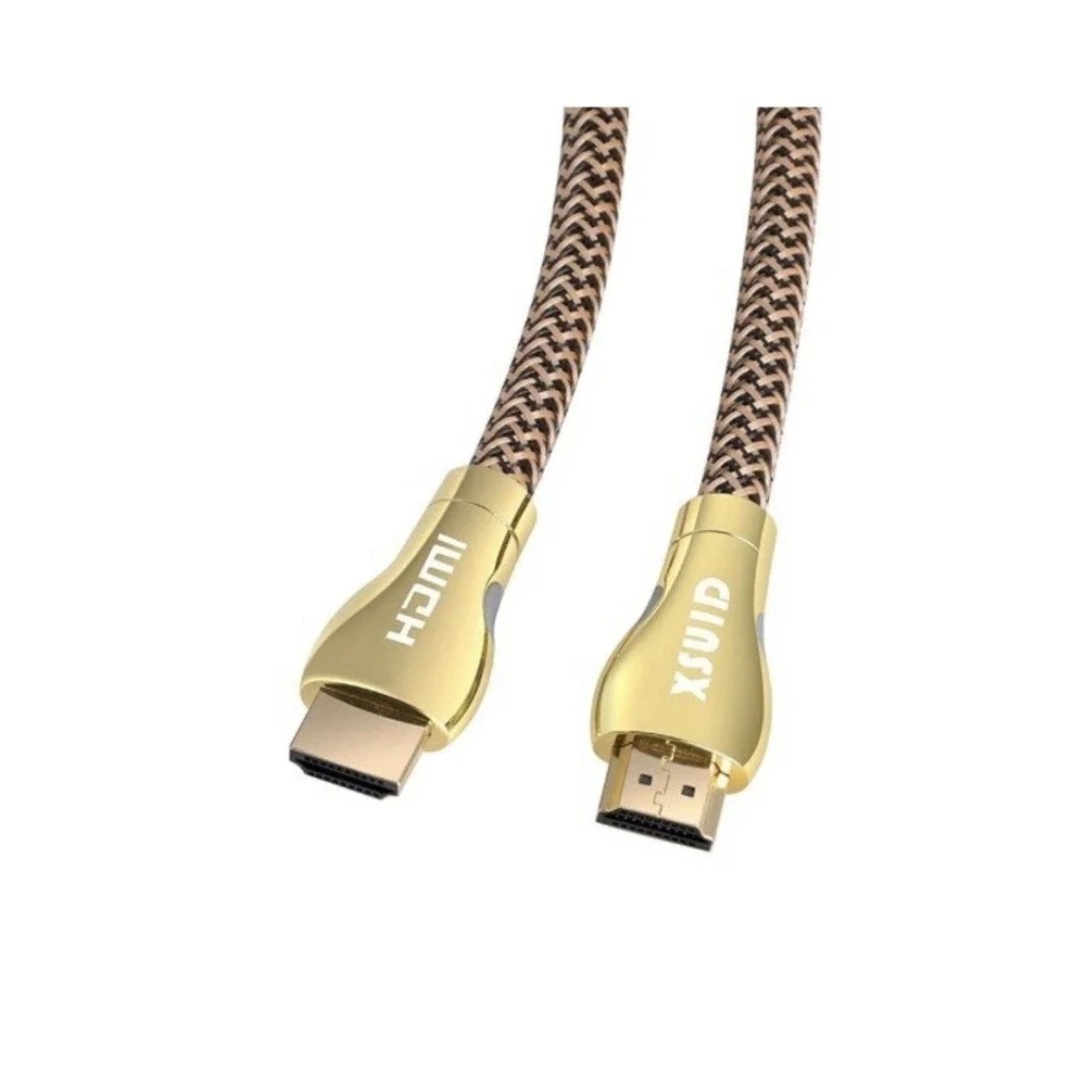 XSUID HDMI 2.0 Cable 3M 4K 60Hz LED Braided Gold Plated High Speed 30AWG Cord